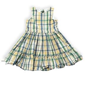 RuffleButts Plaid Sleeveless Dress, 4T